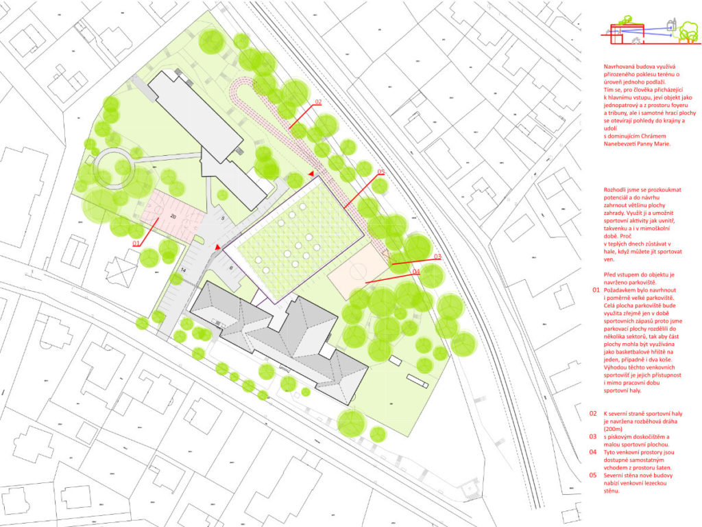 sportovní hala nová paka architektonická soutěž